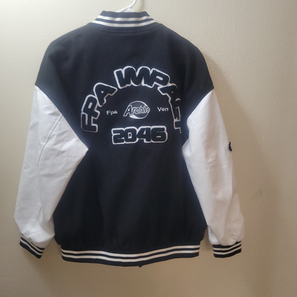 Black and White Varsity Jacket - Picture 5 of 9